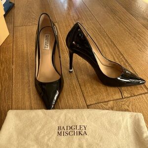 Badgely Mischka Patent Leather Pumps